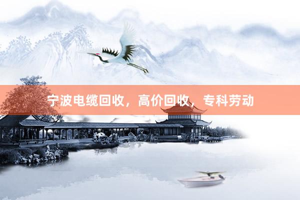 宁波电缆回收，高价回收，专科劳动